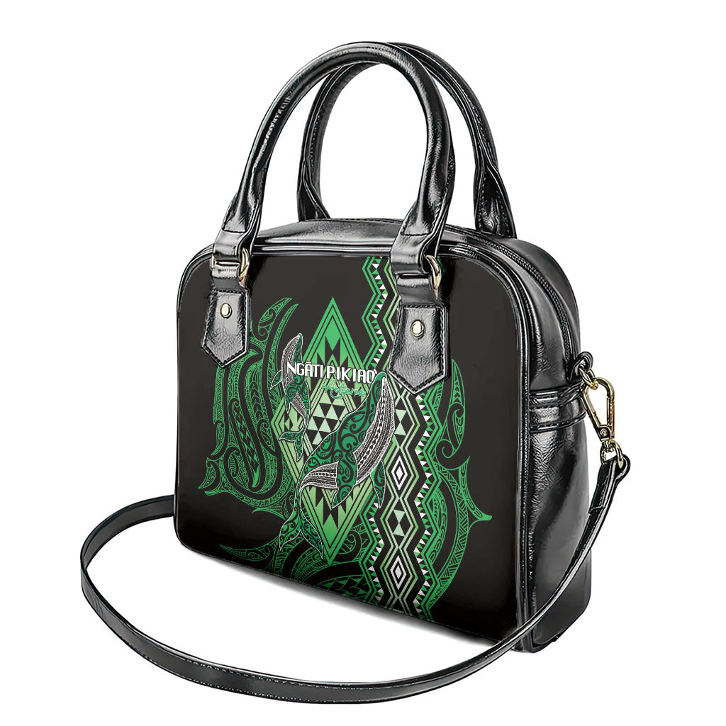 Aotearoa Iwi Ngati Pikiao Shoulder Handbag NZ Maori Humpback Whale Taniko Motifs