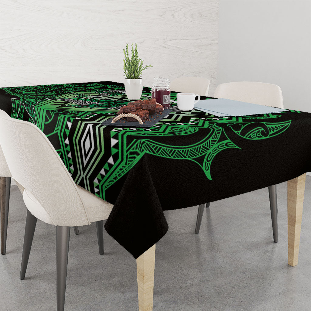 Aotearoa Iwi Ngati Pikiao Tablecloth NZ Maori Humpback Whale Taniko Motifs