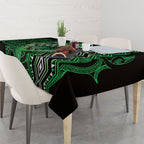 Aotearoa Iwi Ngati Pikiao Tablecloth NZ Maori Humpback Whale Taniko Motifs