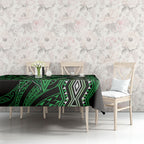 Aotearoa Iwi Ngati Pikiao Tablecloth NZ Maori Humpback Whale Taniko Motifs