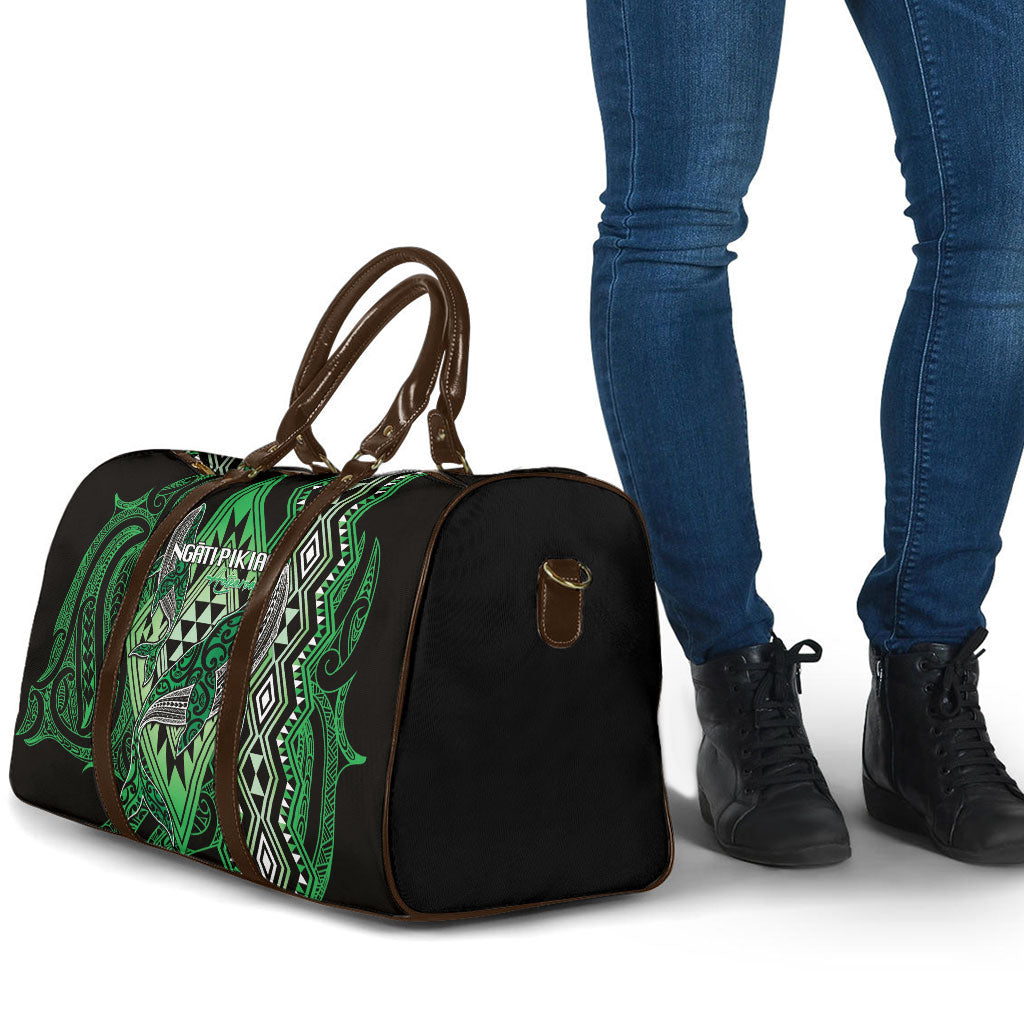 Aotearoa Iwi Ngati Pikiao Travel Bag NZ Maori Humpback Whale Taniko Motifs