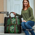 Aotearoa Iwi Ngati Pikiao Travel Bag NZ Maori Humpback Whale Taniko Motifs