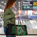 Aotearoa Iwi Ngati Pikiao Travel Bag NZ Maori Humpback Whale Taniko Motifs