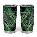Aotearoa Iwi Ngati Pikiao Personalised Tumbler Cup NZ Maori Humpback Whale Taniko Motifs