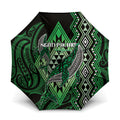 Aotearoa Iwi Ngati Pikiao Umbrella NZ Maori Humpback Whale Taniko Motifs