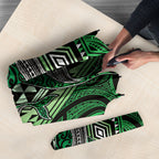 Aotearoa Iwi Ngati Pikiao Umbrella NZ Maori Humpback Whale Taniko Motifs
