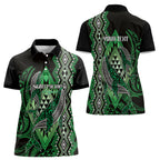 Aotearoa Iwi Ngati Pikiao Personalised Women Polo Shirt NZ Maori Humpback Whale Taniko Motifs