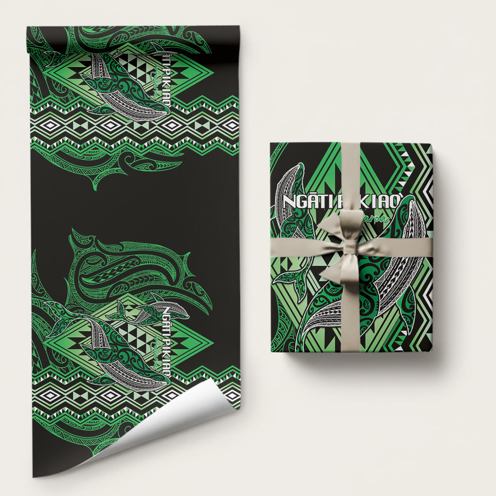 Aotearoa Iwi Ngati Pikiao Wrapping Paper NZ Maori Humpback Whale Taniko Motifs