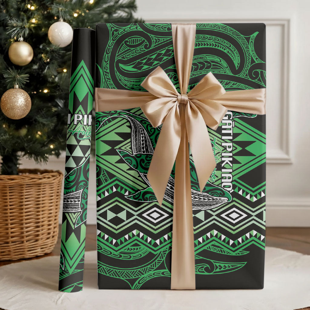 Aotearoa Iwi Ngati Pikiao Wrapping Paper NZ Maori Humpback Whale Taniko Motifs