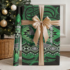 Aotearoa Iwi Ngati Pikiao Wrapping Paper NZ Maori Humpback Whale Taniko Motifs