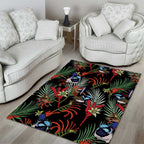 Australia Kangaroo Paw And Splendid Fairy-wren Area Rug Sameless Style