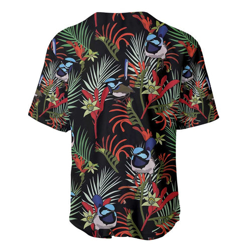 Australia Kangaroo Paw And Splendid Fairy-wren Baseball Jersey Sameless Style