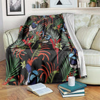Australia Kangaroo Paw And Splendid Fairy-wren Blanket Sameless Style