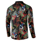 Australia Kangaroo Paw And Splendid Fairy-wren Button Sweatshirt Sameless Style