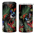 Australia Kangaroo Paw And Splendid Fairy-wren 4 in 1 Can Cooler Tumbler Sameless Style