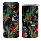 Australia Kangaroo Paw And Splendid Fairy-wren 4 in 1 Can Cooler Tumbler Sameless Style