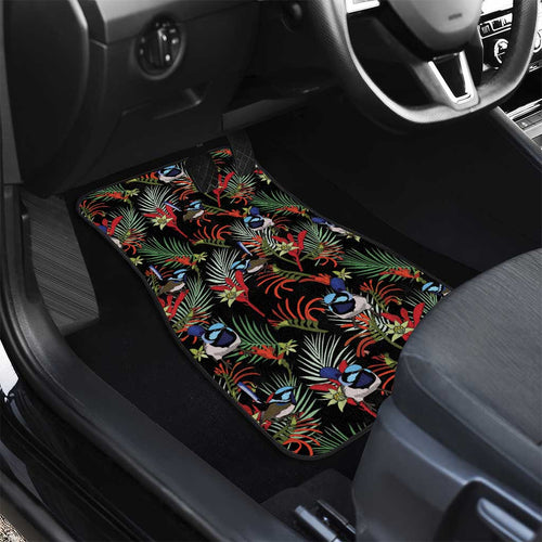 Australia Kangaroo Paw And Splendid Fairy-wren Car Mats Sameless Style
