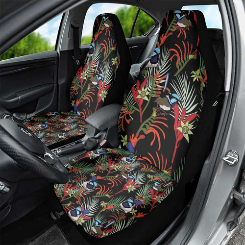 Australia Kangaroo Paw And Splendid Fairy-wren Car Seat Cover Sameless Style