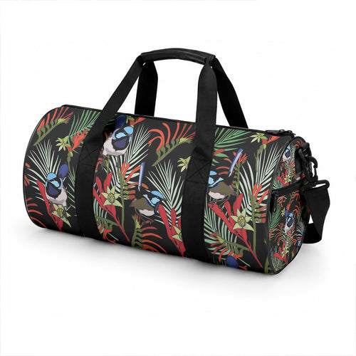 Australia Kangaroo Paw And Splendid Fairy-wren Duffle Bag Seamless Style