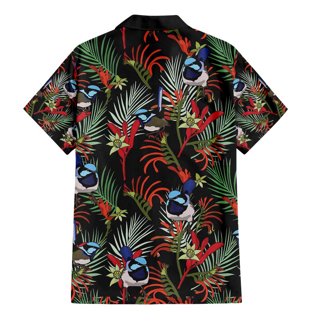Australia Kangaroo Paw And Splendid Fairy-wren Family Matching Mermaid Dress and Hawaiian Shirt Sameless Style