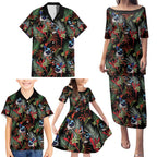 Australia Kangaroo Paw And Splendid Fairy-wren Family Matching Puletasi and Hawaiian Shirt Sameless Style