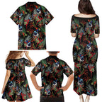 Australia Kangaroo Paw And Splendid Fairy-wren Family Matching Puletasi and Hawaiian Shirt Sameless Style