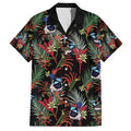 Australia Kangaroo Paw And Splendid Fairy-wren Family Matching Short Sleeve Bodycon Dress and Hawaiian Shirt Sameless Style