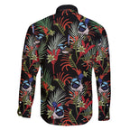 Australia Kangaroo Paw And Splendid Fairy-wren Family Matching Short Sleeve Bodycon Dress and Hawaiian Shirt Sameless Style