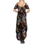 Australia Kangaroo Paw And Splendid Fairy-wren Family Matching Summer Maxi Dress and Hawaiian Shirt Sameless Style