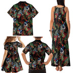 Australia Kangaroo Paw And Splendid Fairy-wren Family Matching Tank Maxi Dress and Hawaiian Shirt Sameless Style