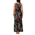 Australia Kangaroo Paw And Splendid Fairy-wren Family Matching Tank Maxi Dress and Hawaiian Shirt Sameless Style