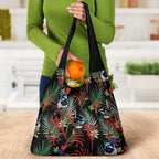 Australia Kangaroo Paw And Splendid Fairy-wren Grocery Bag Sameless Style