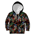 Australia Kangaroo Paw And Splendid Fairy-wren Kid Hoodie Sameless Style