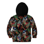 Australia Kangaroo Paw And Splendid Fairy-wren Kid Hoodie Sameless Style