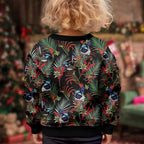 Australia Kangaroo Paw And Splendid Fairy-wren Kid Ugly Christmas Sweater Sameless Style