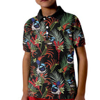 Australia Kangaroo Paw And Splendid Fairy-wren Kid Polo Shirt Sameless Style