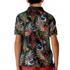 Australia Kangaroo Paw And Splendid Fairy-wren Kid Polo Shirt Sameless Style