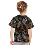 Australia Kangaroo Paw And Splendid Fairy-wren Kid T Shirt Sameless Style