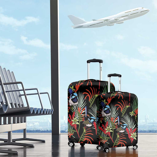Australia Kangaroo Paw And Splendid Fairy-wren Luggage Cover Sameless Style