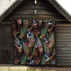 Australia Kangaroo Paw And Splendid Fairy-wren Quilt Sameless Style