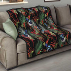 Australia Kangaroo Paw And Splendid Fairy-wren Quilt Sameless Style