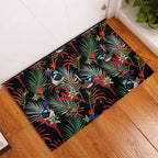 Australia Kangaroo Paw And Splendid Fairy-wren Rubber Doormat Sameless Style