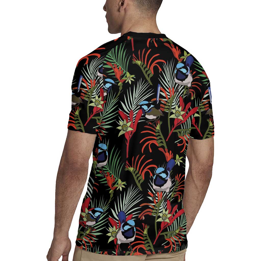 Australia Kangaroo Paw And Splendid Fairy-wren Rugby Jersey Sameless Style