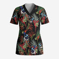 Australia Kangaroo Paw And Splendid Fairy-wren Scrub Top Sameless Style - Aussie Hoodie