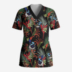 Australia Kangaroo Paw And Splendid Fairy-wren Scrub Top Sameless Style - Aussie Hoodie