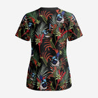 Australia Kangaroo Paw And Splendid Fairy-wren Scrub Top Sameless Style - Aussie Hoodie