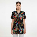 Australia Kangaroo Paw And Splendid Fairy-wren Scrub Top Sameless Style - Aussie Hoodie