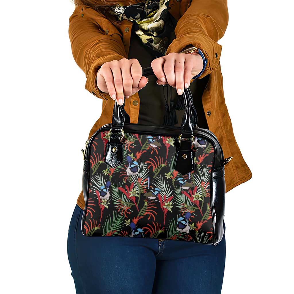 Australia Kangaroo Paw And Splendid Fairy-wren Shoulder Handbag Sameless Style