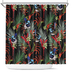 Australia Kangaroo Paw And Splendid Fairy-wren Shower Curtain Sameless Style