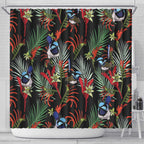 Australia Kangaroo Paw And Splendid Fairy-wren Shower Curtain Sameless Style